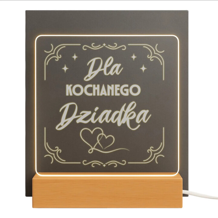 Dla kochanego dziadka - Lampka led z grawerem