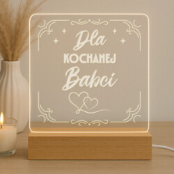 Dla kochanej babci - Lampka led z grawerem
