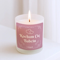 Kocham Cię Babciu - świeczka zapachowa na prezent dla babci