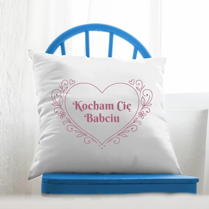 Kocham Cię Babciu - poduszka na prezent