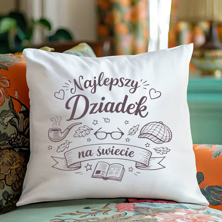 Najlepszy dziadek na świecie - poduszka na prezent