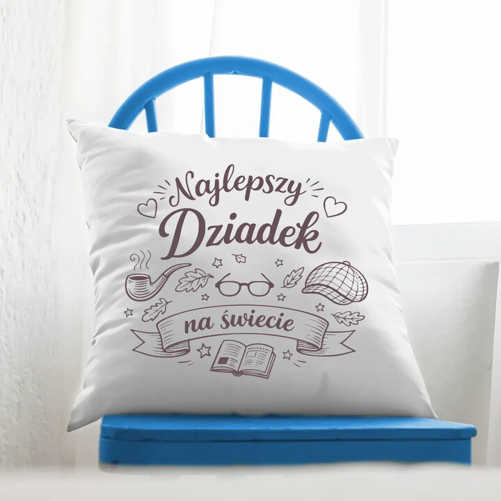 Najlepszy dziadek na świecie - poduszka na prezent