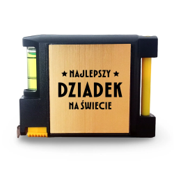 Najlepszy dziadek na świecie - grawerowana miara z notesikiem