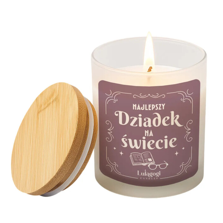 Najlepszy dziadek na świecie - świeczka zapachowa na prezent dla dziadka