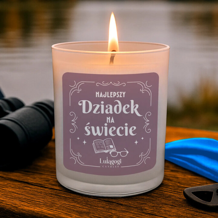 Najlepszy dziadek na świecie - świeczka zapachowa na prezent dla dziadka