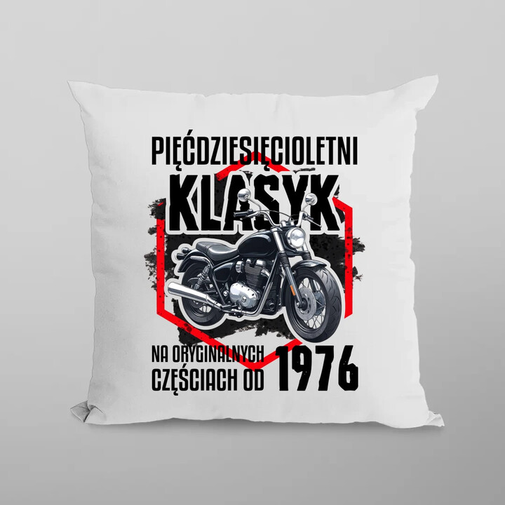 Pięćdziesięcioletni klasyk - na oryginalnych częściach od 1976 - poduszka na prezent