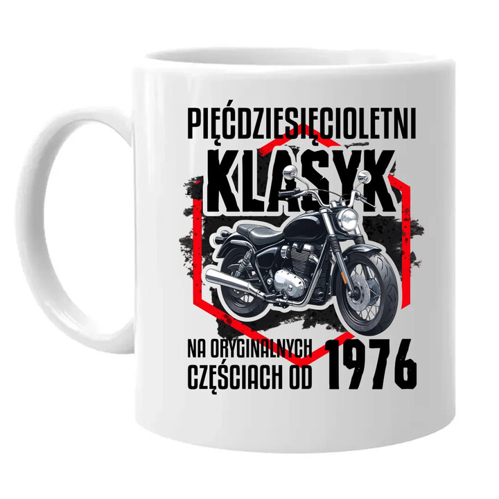 Pięćdziesięcioletni klasyk - na oryginalnych częściach od 1976 - kubek na prezent