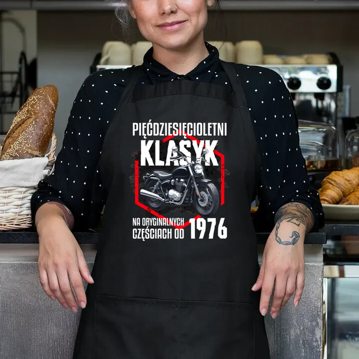 Pięćdziesięcioletni klasyk - na oryginalnych częściach od 1976 - fartuch na prezent