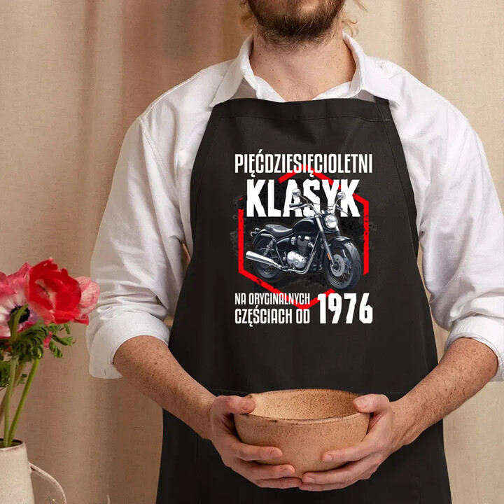 Pięćdziesięcioletni klasyk - na oryginalnych częściach od 1976 - fartuch na prezent