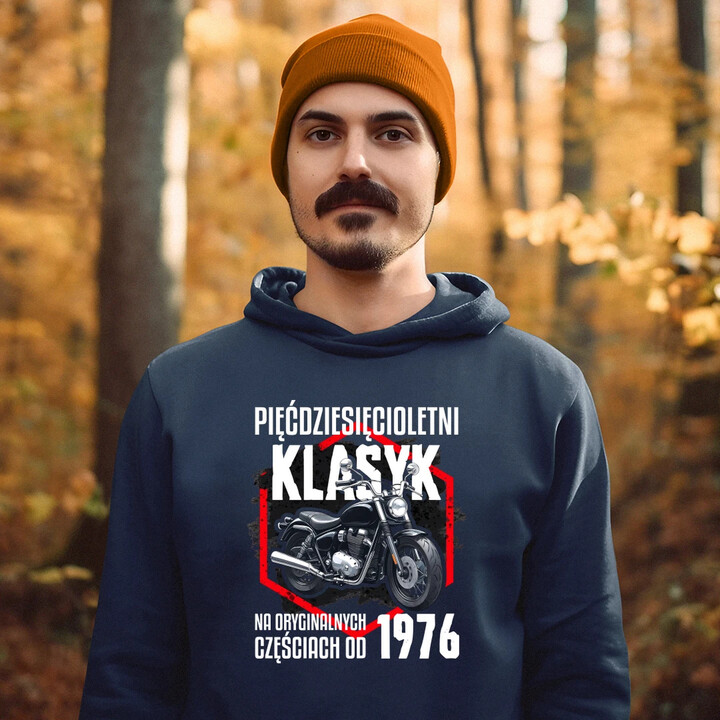 Pięćdziesięcioletni klasyk - na oryginalnych częściach od 1976 - męska bluza na prezent
