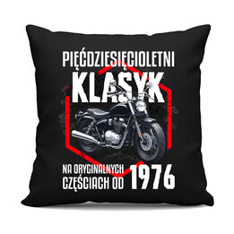 Pięćdziesięcioletni klasyk - na oryginalnych częściach od 1976 - czarna poduszka na prezent