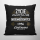 Życie zaczyna się po siedemdziesiątce 1956 Limitowana edycja - czarna poduszka na prezent
