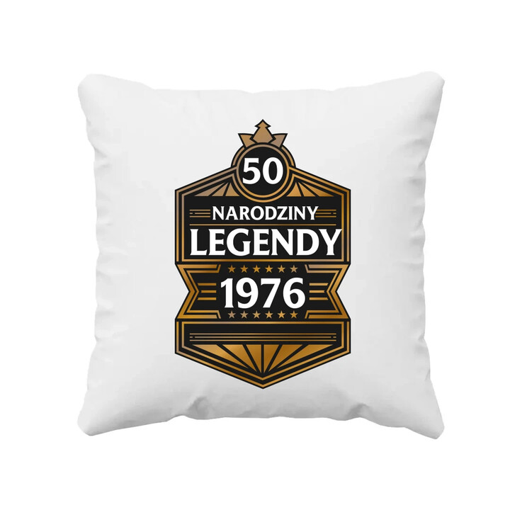 50 lat - Narodziny legendy 1976 v2 - poduszka na prezent