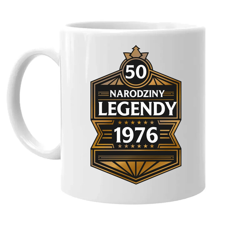 50 lat - Narodziny legendy 1976 v2 - kubek na prezent