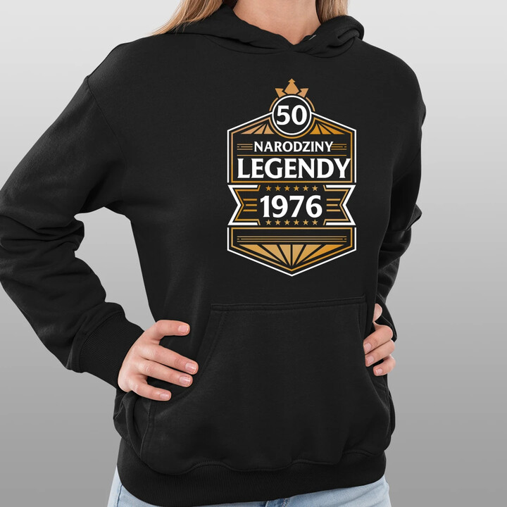 50 lat - Narodziny legendy 1976 v2 - damska bluza na prezent