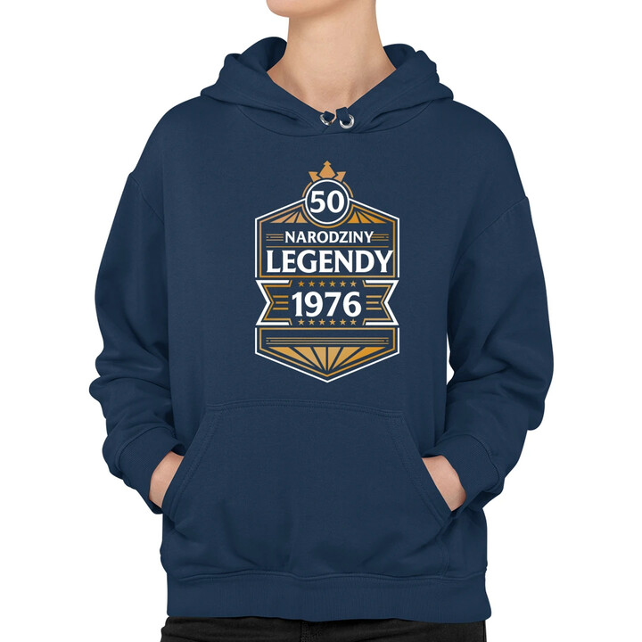 50 lat - Narodziny legendy 1976 v2 - damska bluza na prezent
