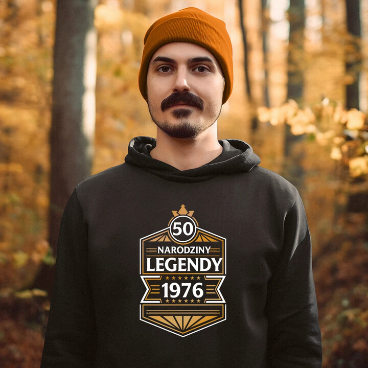 50 lat - Narodziny legendy 1976 v2 - męska bluza na prezent