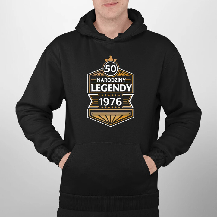 50 lat - Narodziny legendy 1976 v2 - męska bluza na prezent