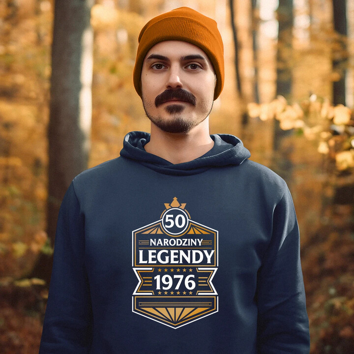 50 lat - Narodziny legendy 1976 v2 - męska bluza na prezent