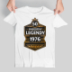50 lat - Narodziny legendy 1976 v2 - męska koszulka na prezent