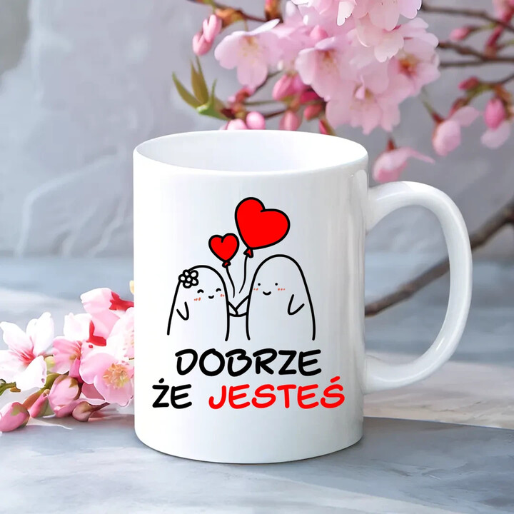 Dobrze, że jesteś - szkoda, że... - kubek na prezent