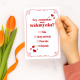 Czy zostaniesz moją walentynką? - kartka okolicznościowa na prezent