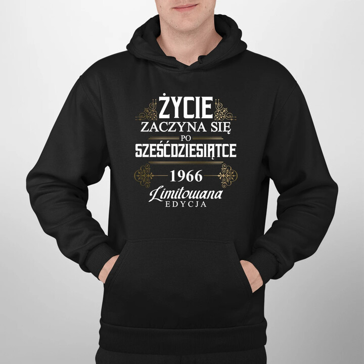 Życie zaczyna się po sześćdziesiątce 1966 Limitowana edycja - męska bluza na prezent