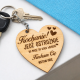 Kochanie! jedź ostrożnie - drewniany brelok z grawerem - produkt personalizowany