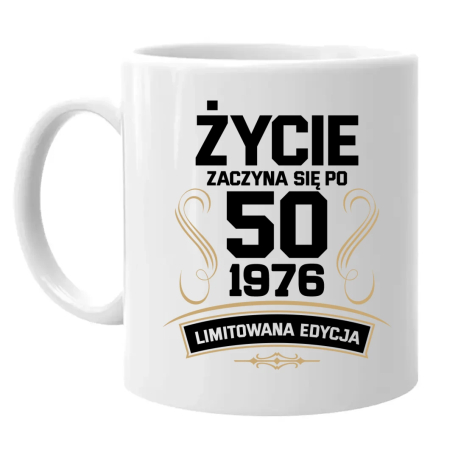 Życie zaczyna się po 50 - 1976 Limitowana Edycja  - kubek na prezent
