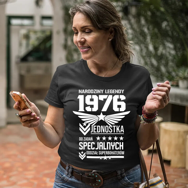 Narodziny legendy 1976 - Oddział Superbohaterów - damska koszulka na prezent