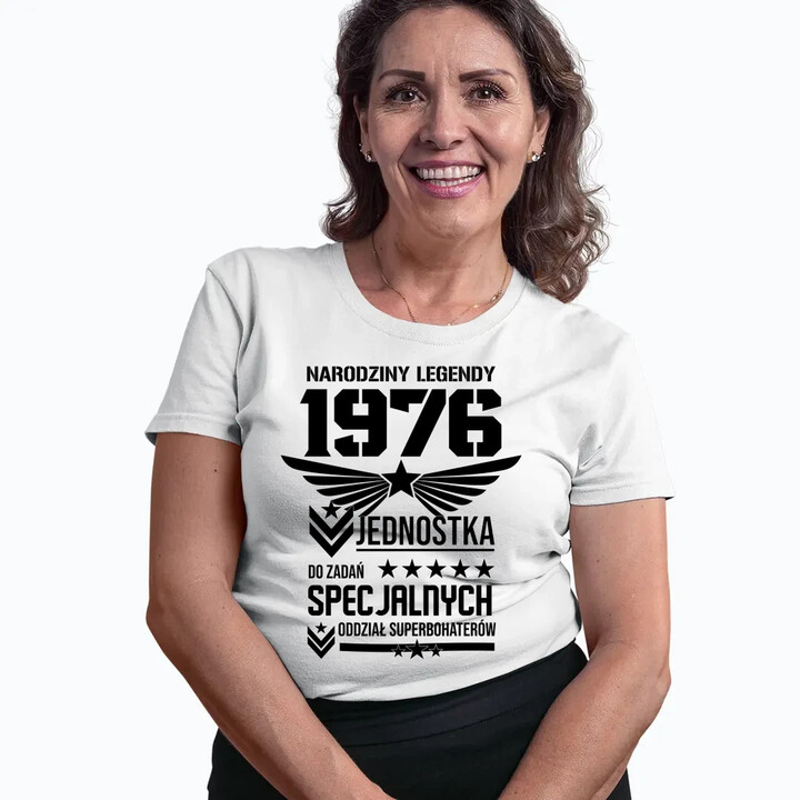 Narodziny legendy 1976 - Oddział Superbohaterów - damska koszulka na prezent