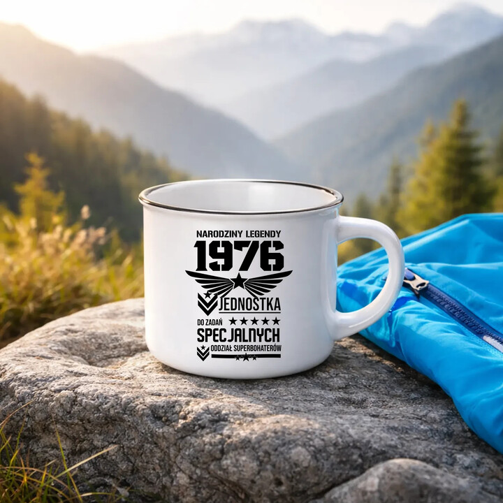 Narodziny legendy 1976 - Oddział Superbohaterów - kubek emaliowany na prezent