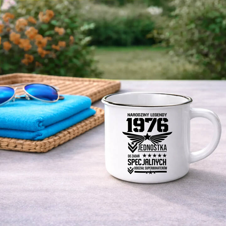 Narodziny legendy 1976 - Oddział Superbohaterów - kubek emaliowany na prezent
