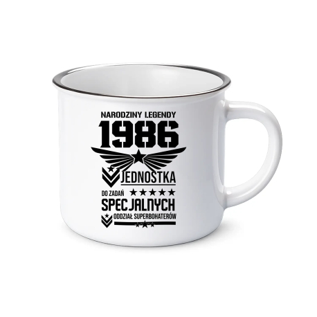 Narodziny legendy 1986 - Oddział Superbohaterów - kubek emaliowany na prezent