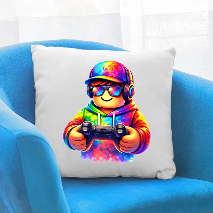 Gracz - dla fanów gry Roblox - poduszka na prezent