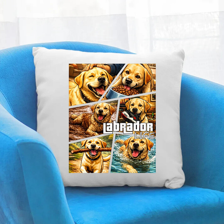 Labrador life - poduszka na prezent