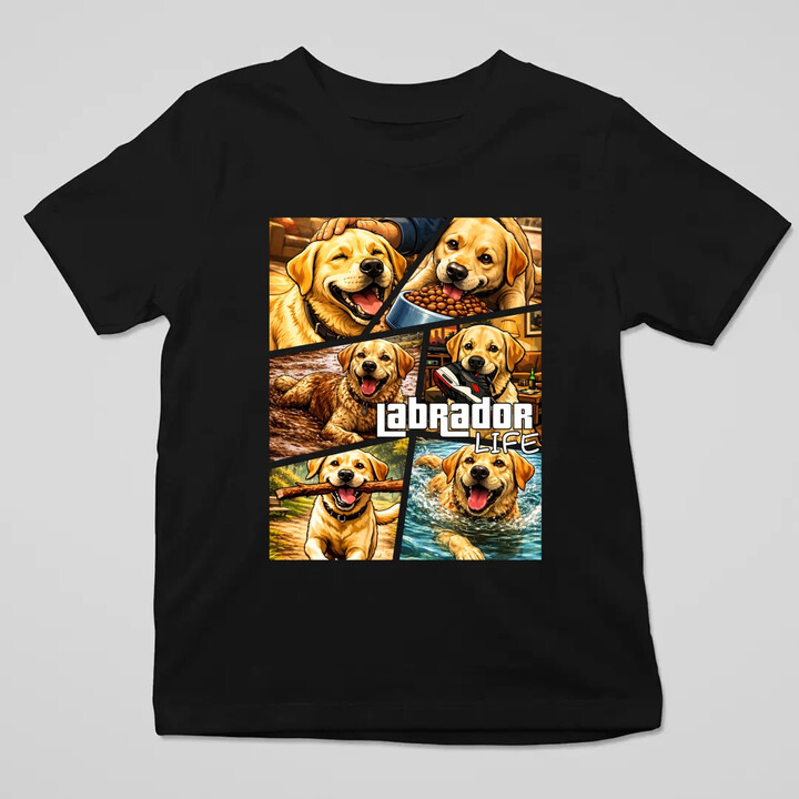 Labrador life - dziecięca koszulka na prezent