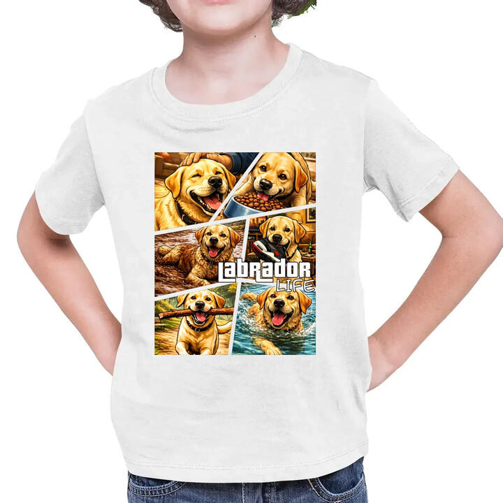 Labrador life - dziecięca koszulka na prezent
