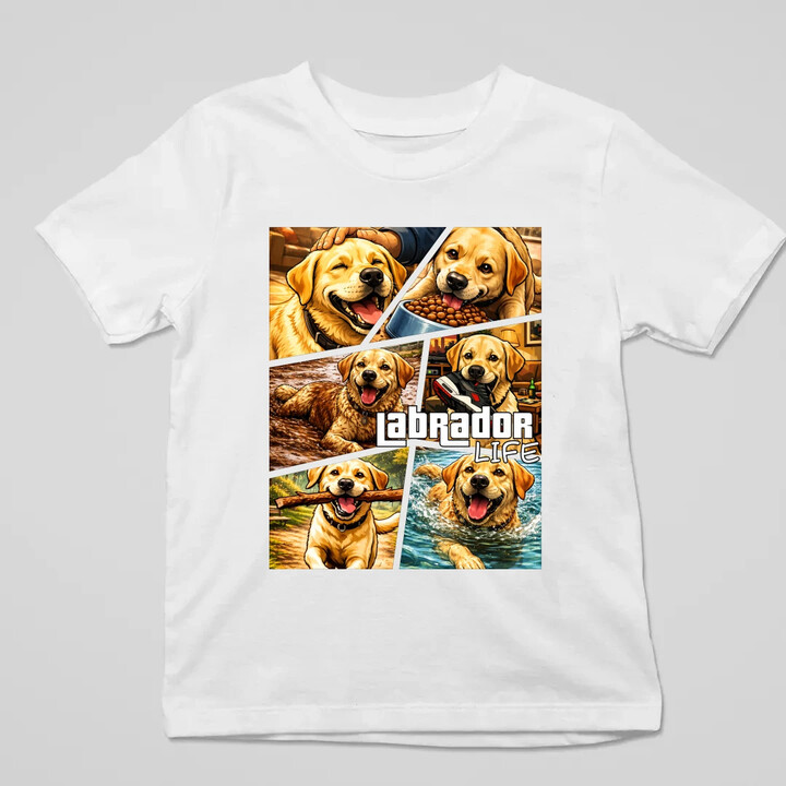 Labrador life - dziecięca koszulka na prezent