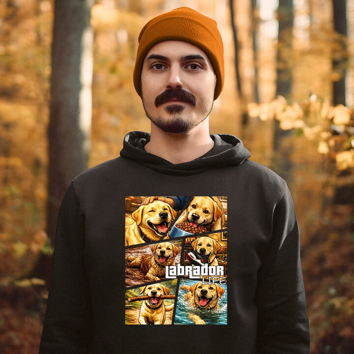 Labrador life - męska bluza na prezent