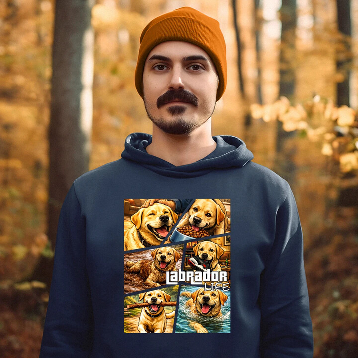 Labrador life - męska bluza na prezent