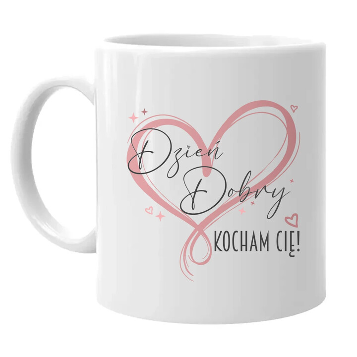 Dzień Dobry - Kocham Cię! - kubek na prezent