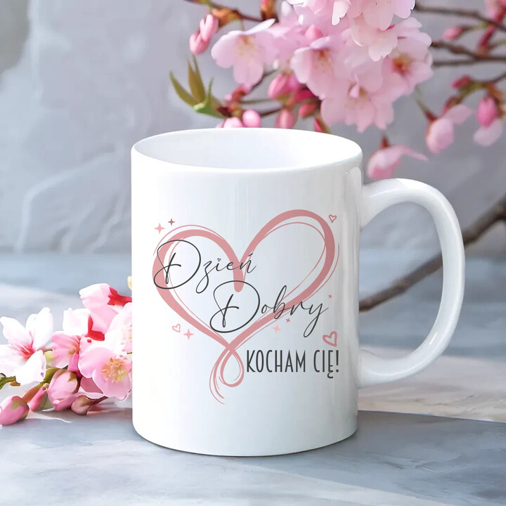 Dzień Dobry - Kocham Cię! - kubek na prezent