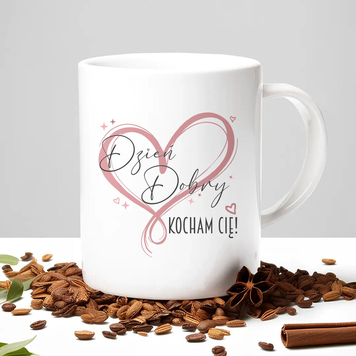 Dzień Dobry - Kocham Cię! - kubek na prezent
