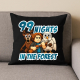 99 nights in the forest - czarna poduszka na prezent