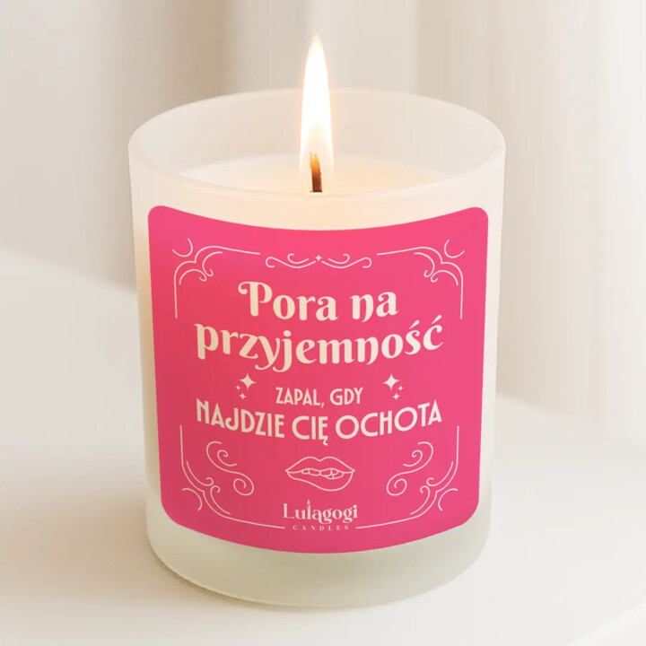Pora na przyjemność - świeczka zapachowa na prezent