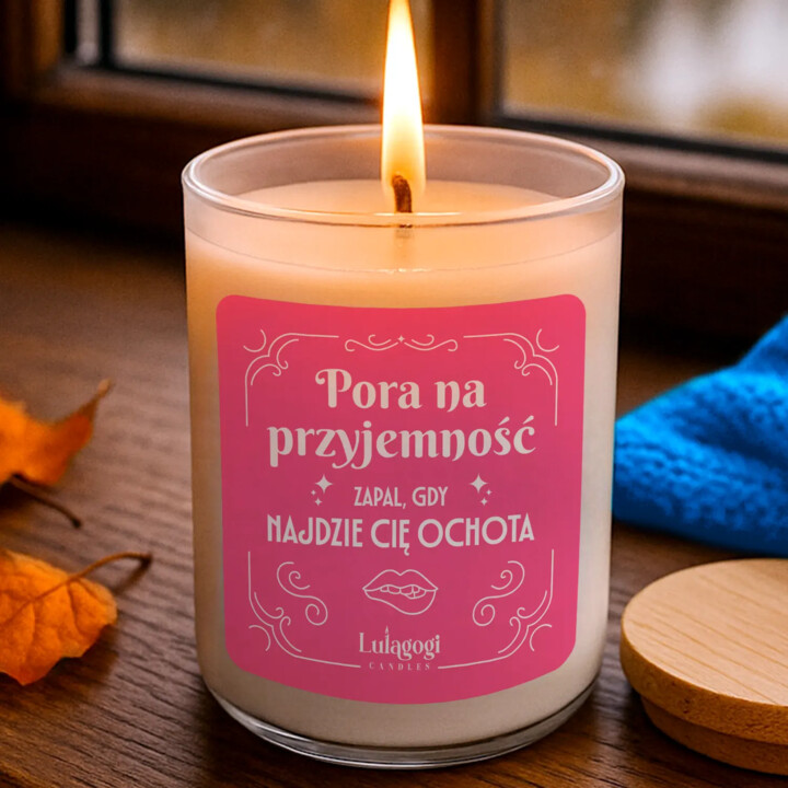 Pora na przyjemność - świeczka zapachowa na prezent