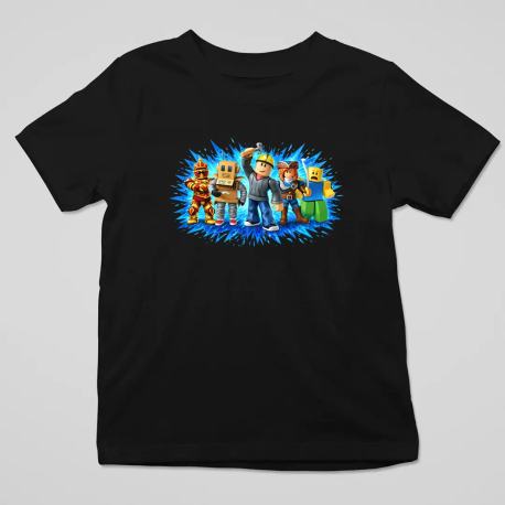 Drużyna - dla fanów gry Roblox - dziecięca koszulka na prezent