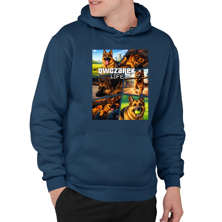 Owczarek Life - męska bluza na prezent