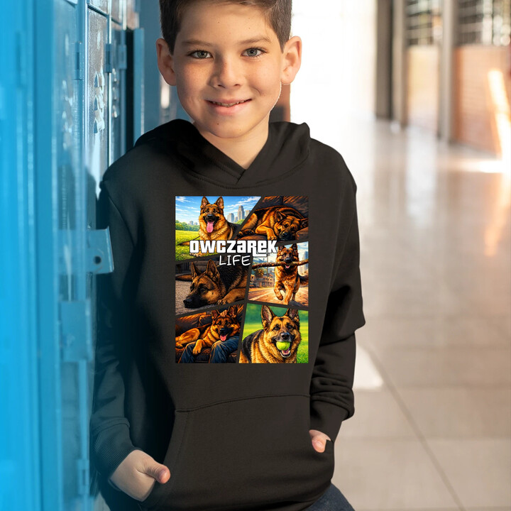 Owczarek Life - dziecięca bluza na prezent